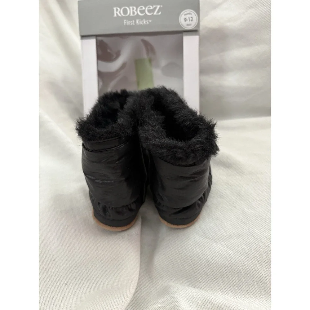 NEW Robeez First Kicks Faux-Fur Asheville Boots Size 9-12 Months Robeez Boots